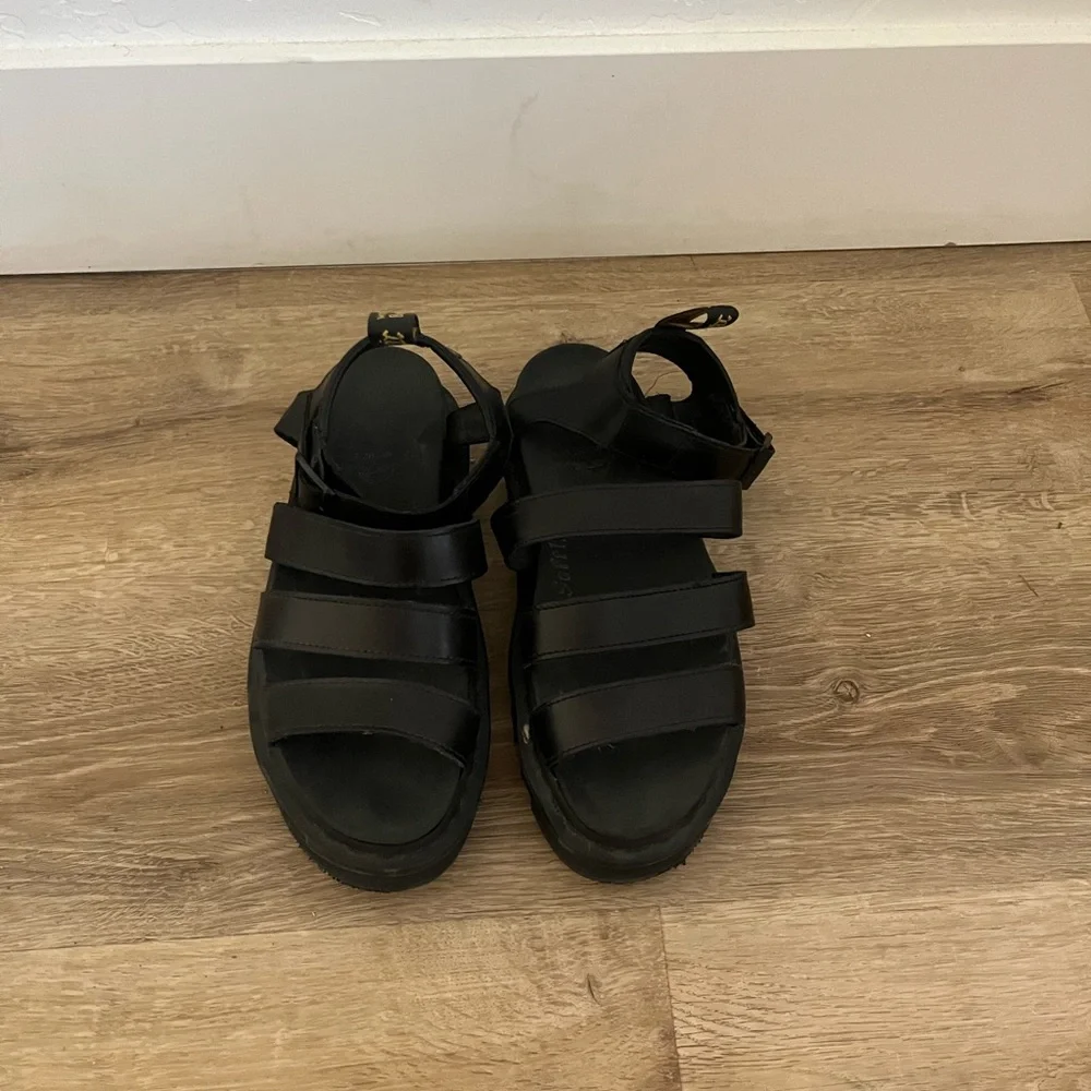 Dr. Martens Black Leather Sandals - Picture 1 of 5